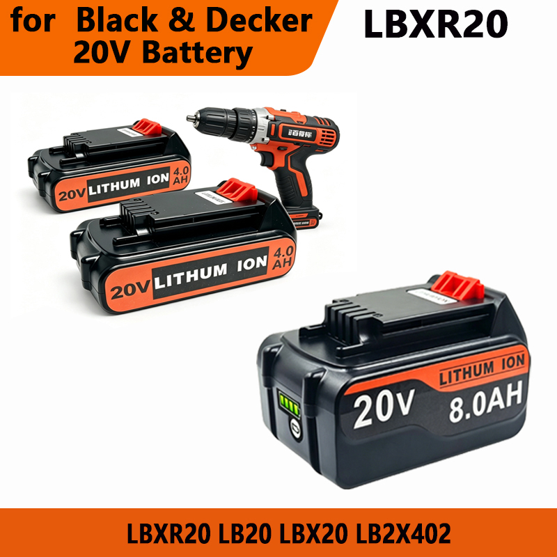 Black+Decker Tool Cordless - Batterie de remplacement au lithium BL2018