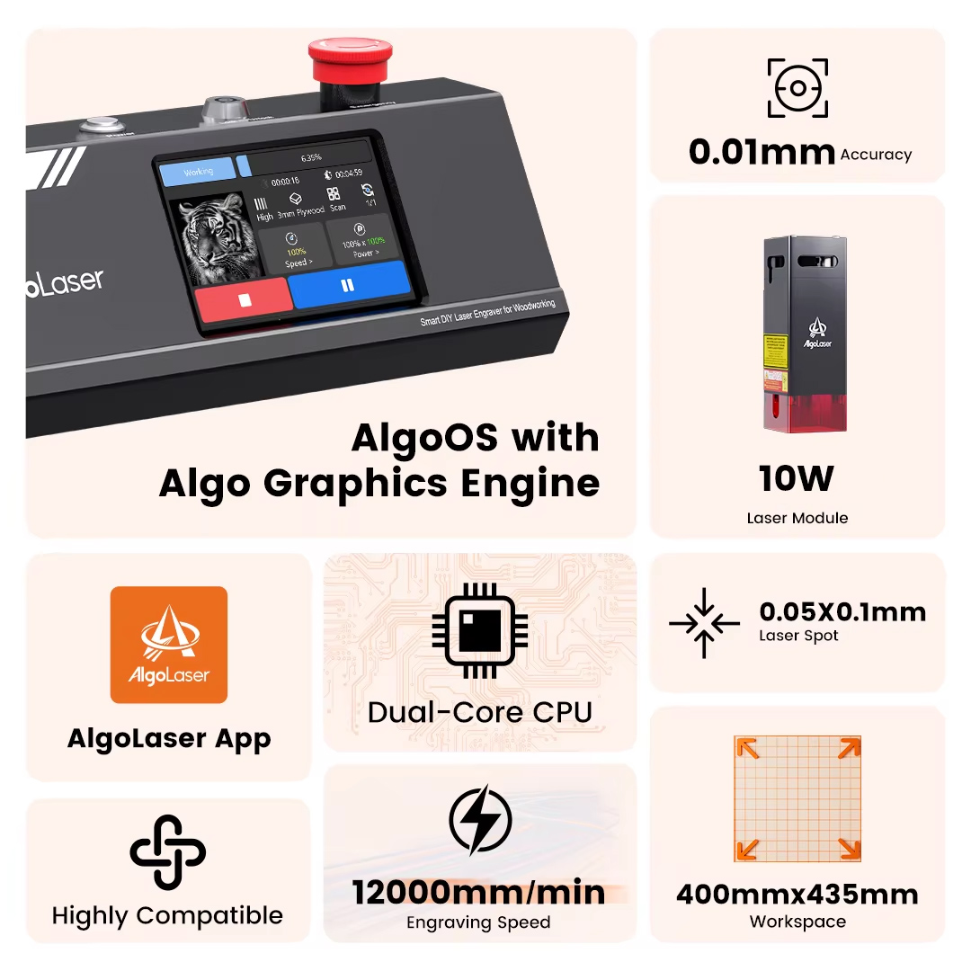 Algolaser bricolage Table 40*4 - Industrial Laser Etching Machine avis et prix