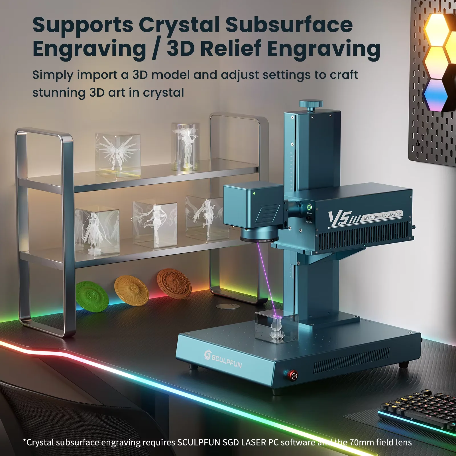 SCULPFUN V5, graveur laser UV  - Industrial Uv Laser Engraver avis et prix