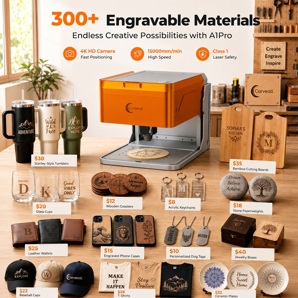 Graveur laser Carverall A1PRO  - Industrial Laser Etching Machine avis et prix